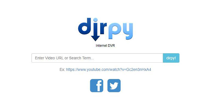 アプリなしYouTubeダウンロード～dirpy